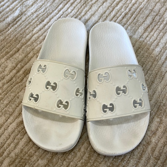 Gucci GG Logo Rubber slides - Picture 1 of 5